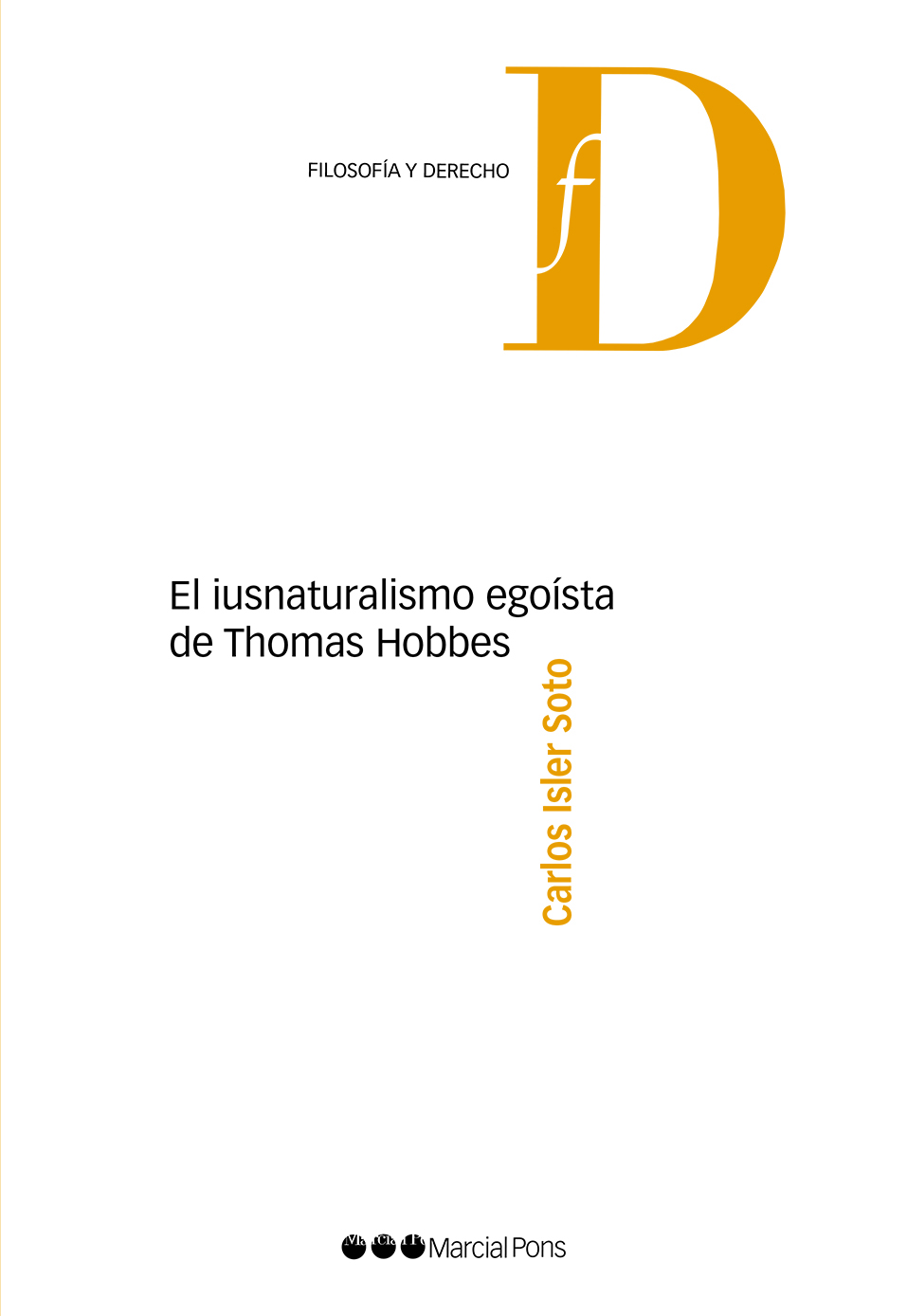 Portada del libro El iusnaturalismo egoísta de Thomas Hobbes