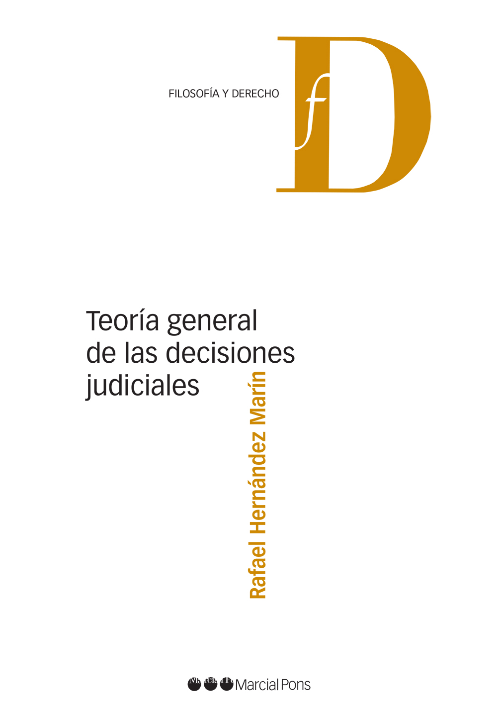 Portada del libro Teoría general de las decisiones judiciales